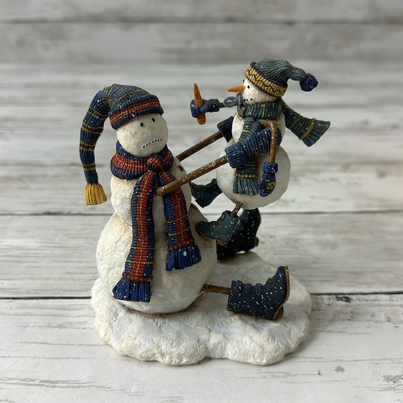 Wit & Whimsy Got your Nose Snowman Figurine 2004 Ned Young by Lang - Picture 2 of 10